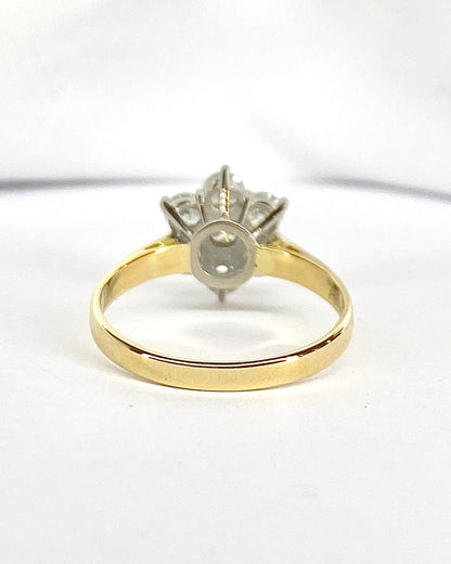 Bague Marguerite Diamants 1.05 carat "Evolena" - Elliade Paris