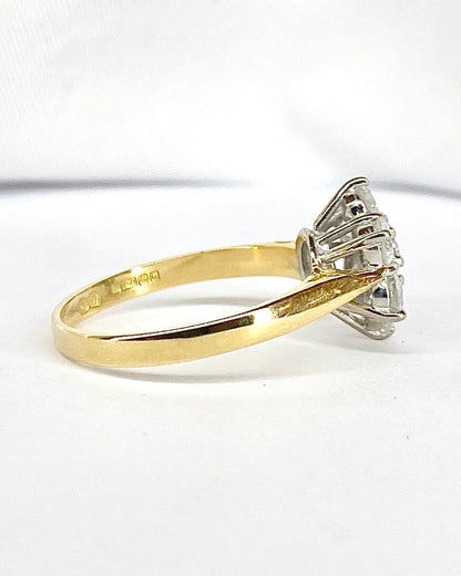 Bague Marguerite Diamants 1.05 carat "Evolena" - Elliade Paris