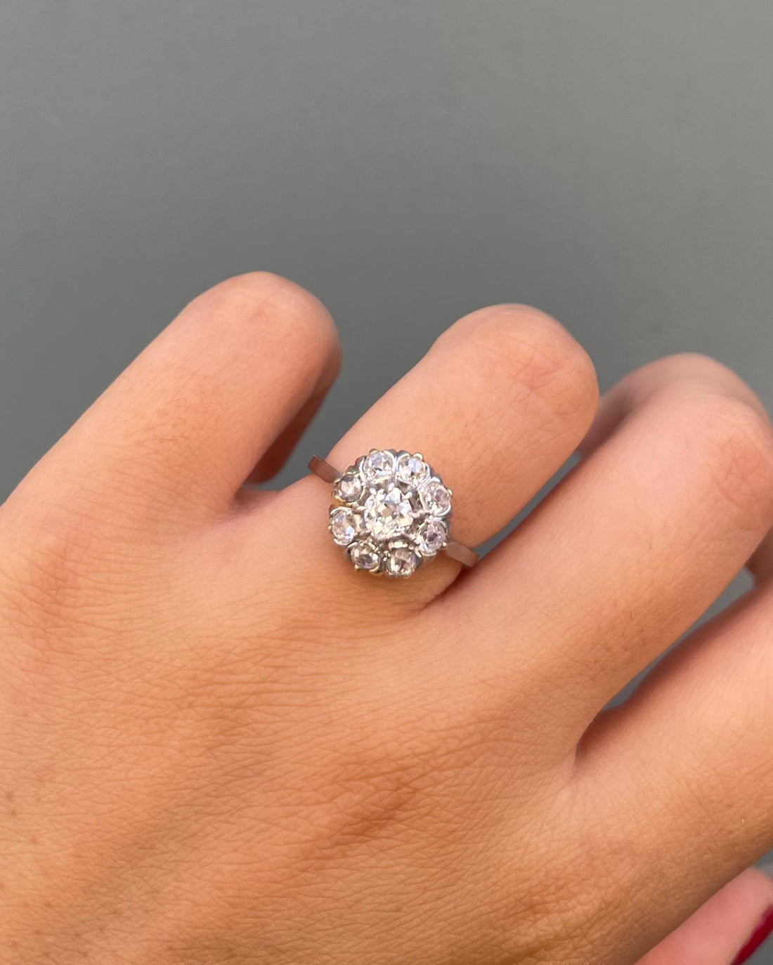 Bague Marguerite Diamants 1.09 carat &quot;Tyla&quot; - Elliade Paris