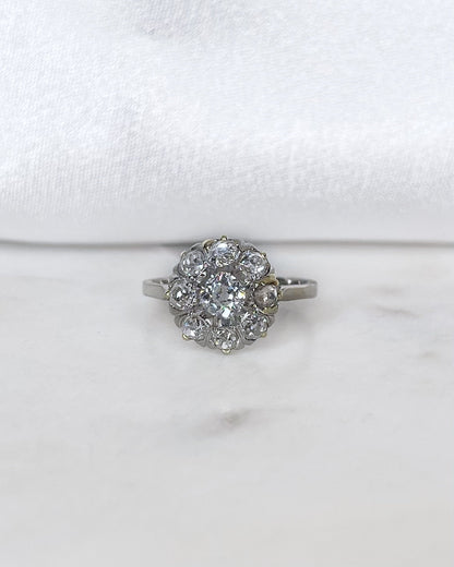 Bague Marguerite Diamants 1.09 carat &quot;Tyla&quot; - Elliade Paris