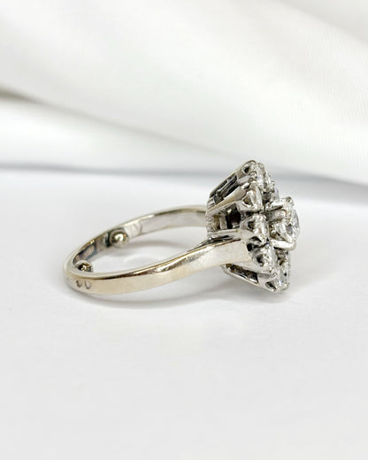 Bague Marguerite Diamants 1.10 carat "Florine" - Elliade Paris