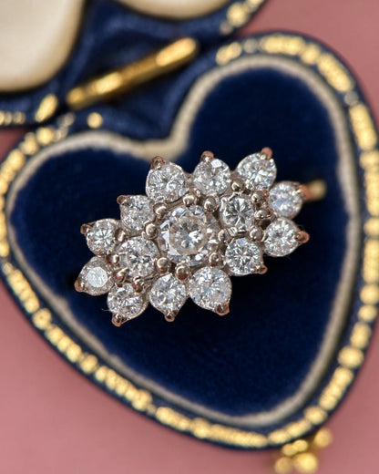 Bague Marguerite Diamants 1.11 carat 4,44g "Peneloppe" - Elliade Paris