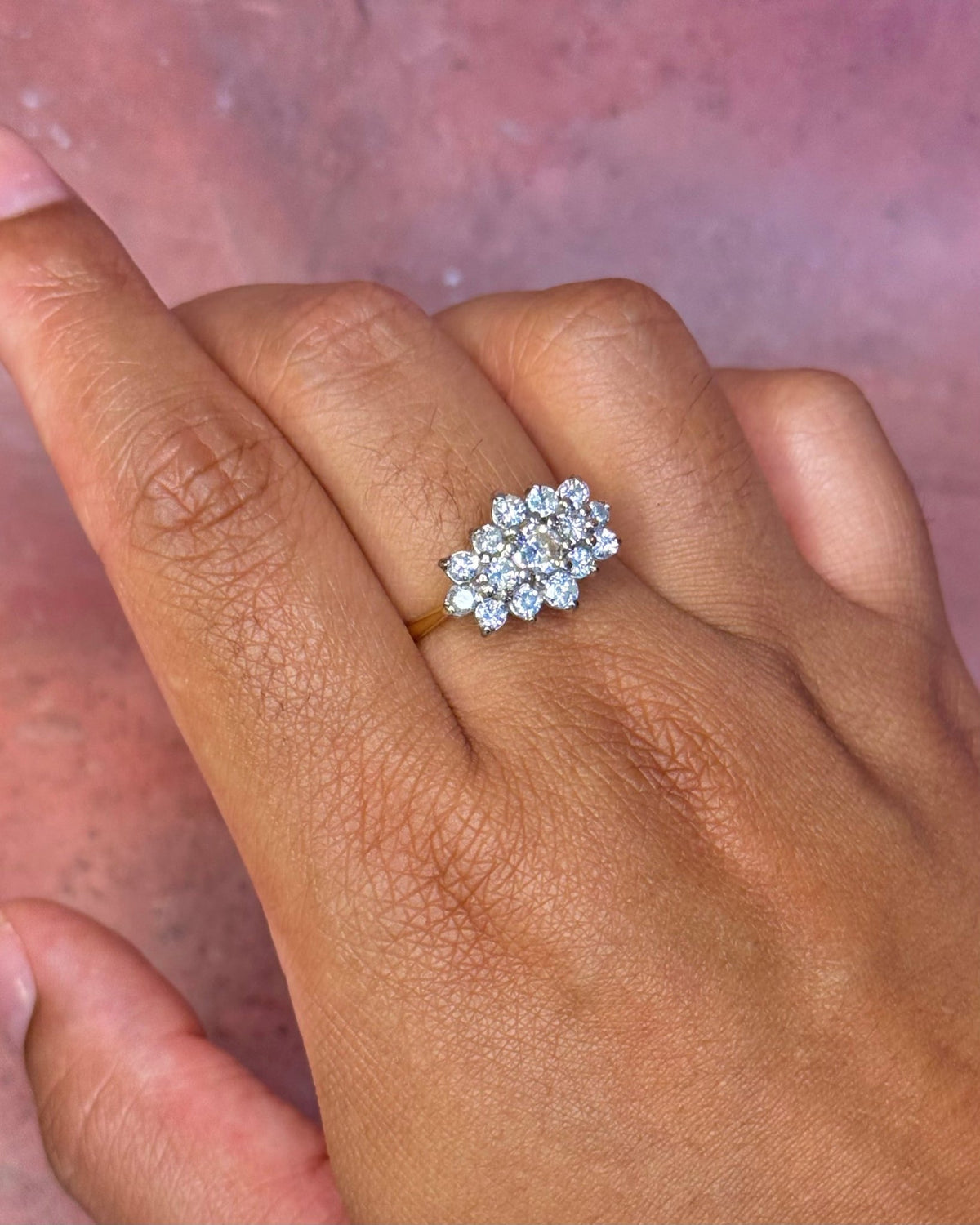Bague Marguerite Diamants 1.11 carat 4,44g "Peneloppe" - Elliade Paris