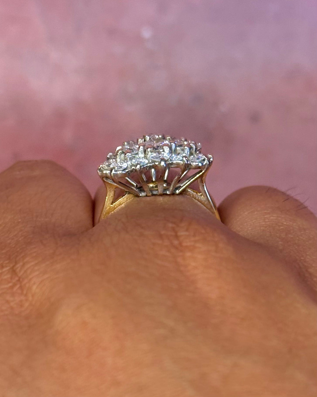 Bague Marguerite Diamants 1.11 carat 4,44g "Peneloppe" - Elliade Paris