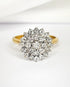 Bague Marguerite Diamants 1.11 carat & Or 5.95 g "Ombeline" - Elliade Paris