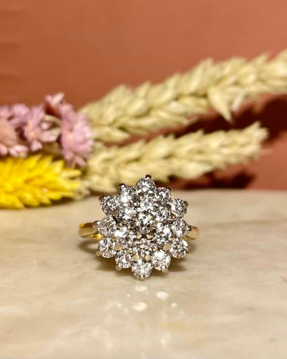 Bague Marguerite Diamants 1.14 carat &quot;Malena&quot; - Elliade Paris