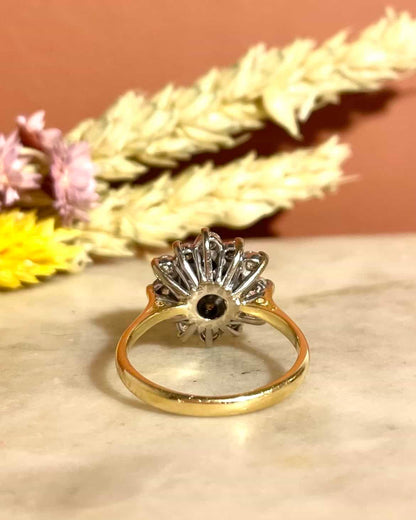 Bague Marguerite Diamants 1.14 carat &quot;Malena&quot; - Elliade Paris