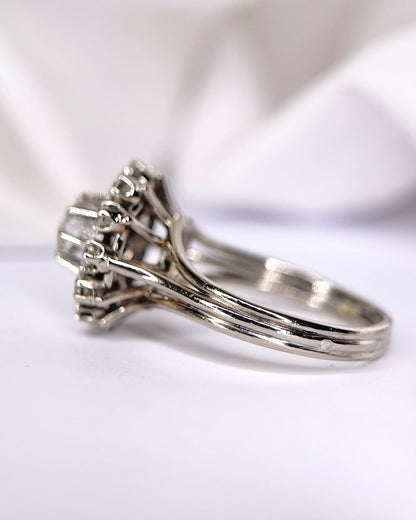 Bague Marguerite Diamants 1.17 carat 4.91g "Joëlle" - Elliade Paris