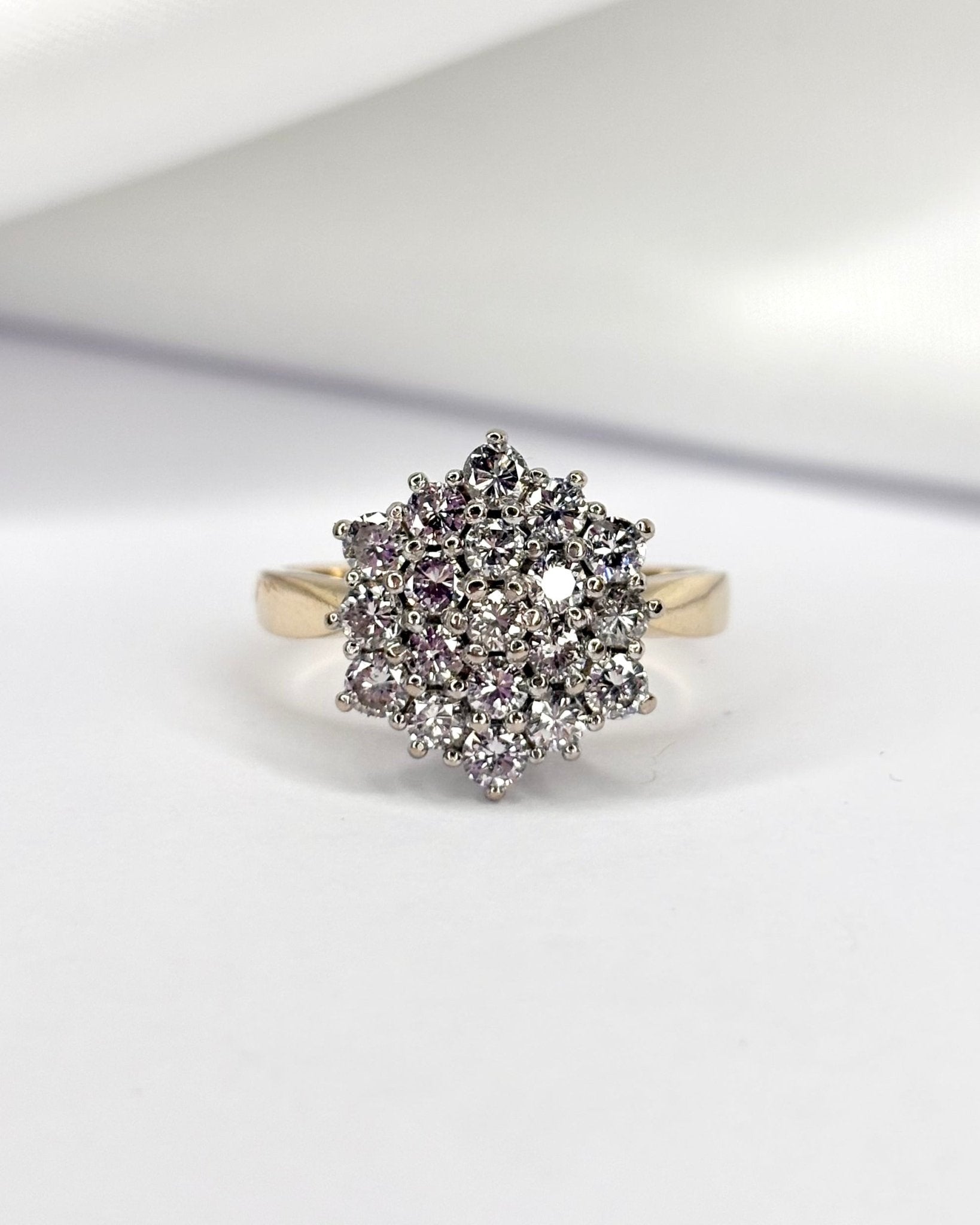 Bague Marguerite Diamants 1.19 carat "Megan" - Elliade Paris