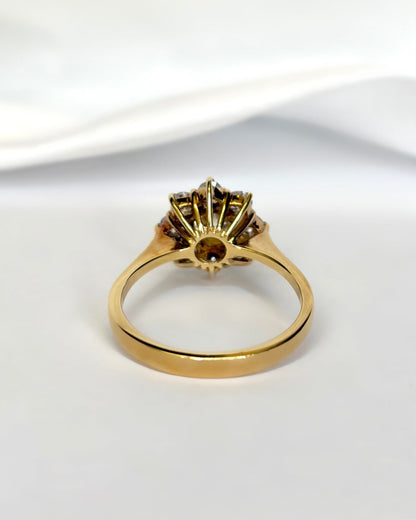 Bague Marguerite Diamants 1.20 carat "Louison" - Elliade Paris