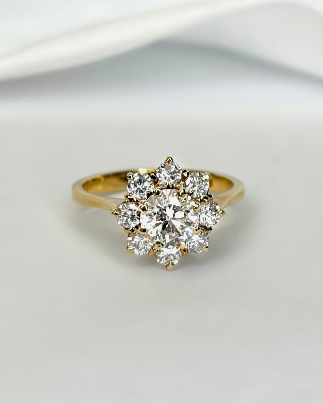 Bague Marguerite Diamants 1.20 carat "Louison" - Elliade Paris