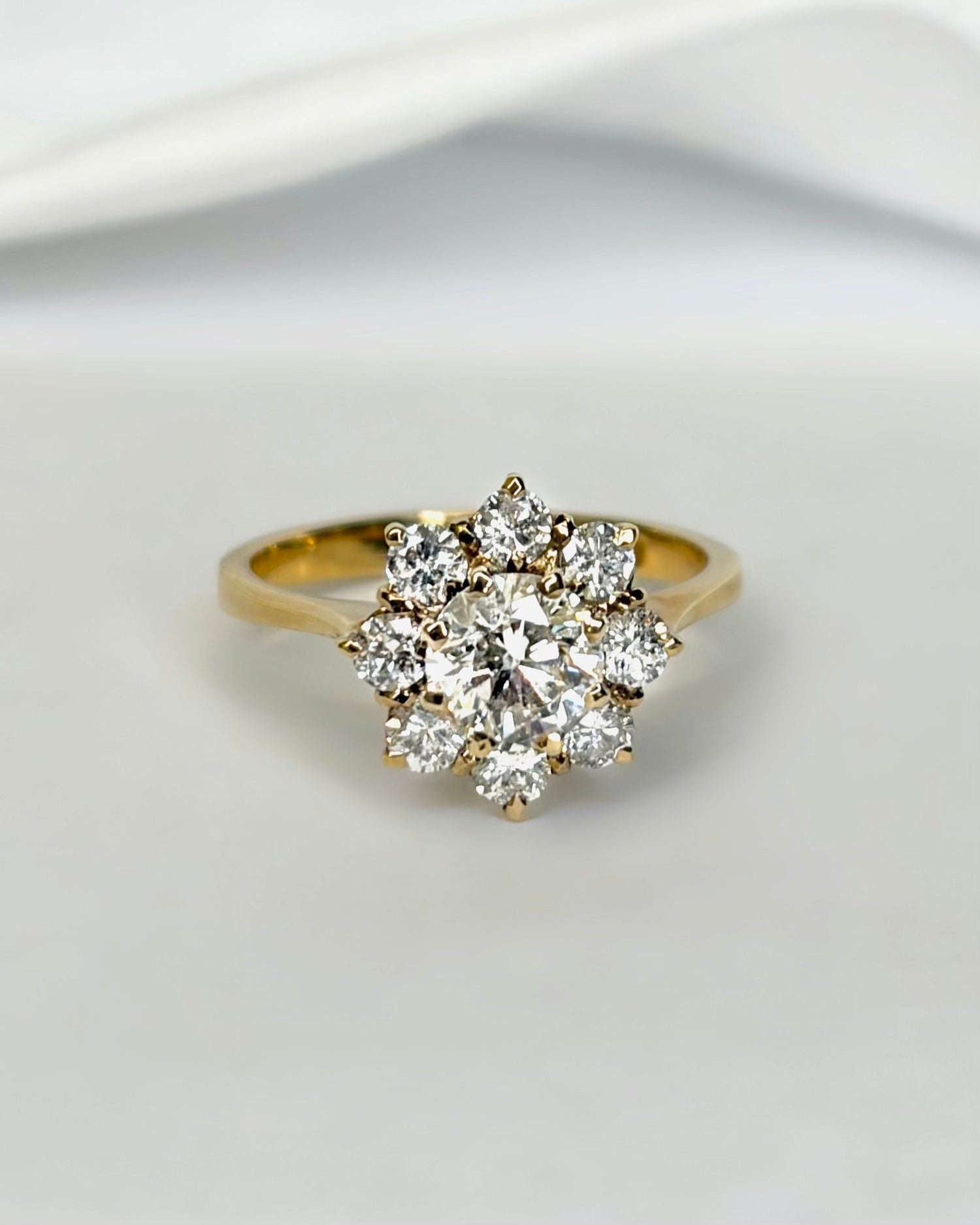 Bague Marguerite Diamants 1.20 carat "Louison" - Elliade Paris