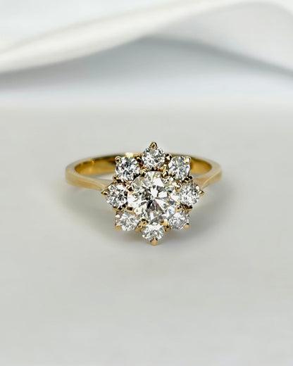 Bague Marguerite Diamants 1.20 carat "Louison" - Elliade Paris