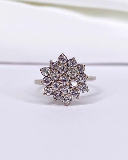 Bague Marguerite Diamants 1.33 carat "Soraya" - Elliade Paris