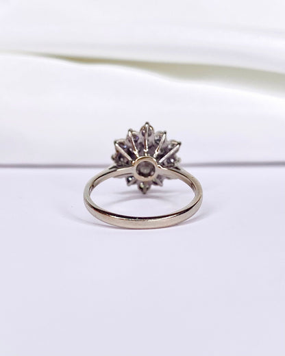 Bague Marguerite Diamants 1.33 carat "Soraya" - Elliade Paris