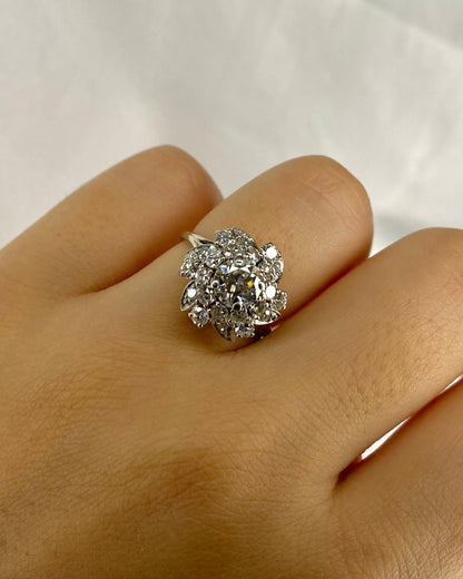 Bague Marguerite Diamants 1.53 carat &quot;Sade&quot; - Elliade Paris