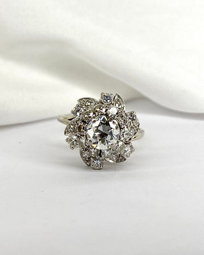 Bague Marguerite Diamants 1.53 carat &quot;Sade&quot; - Elliade Paris