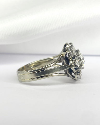 Bague Marguerite Diamants 1.76 carat "Aglaé" - Elliade Paris