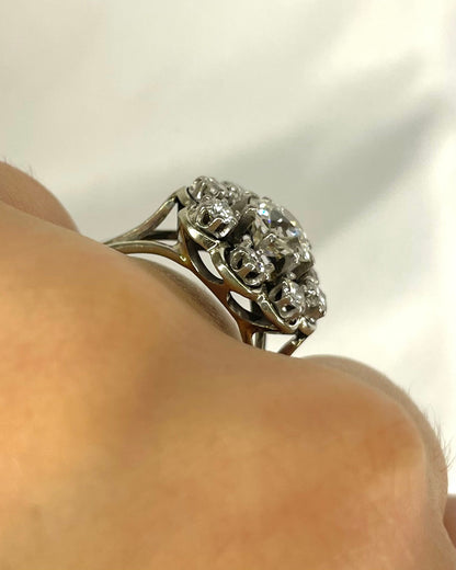 Bague Marguerite Diamants 1.76 carat "Aglaé" - Elliade Paris