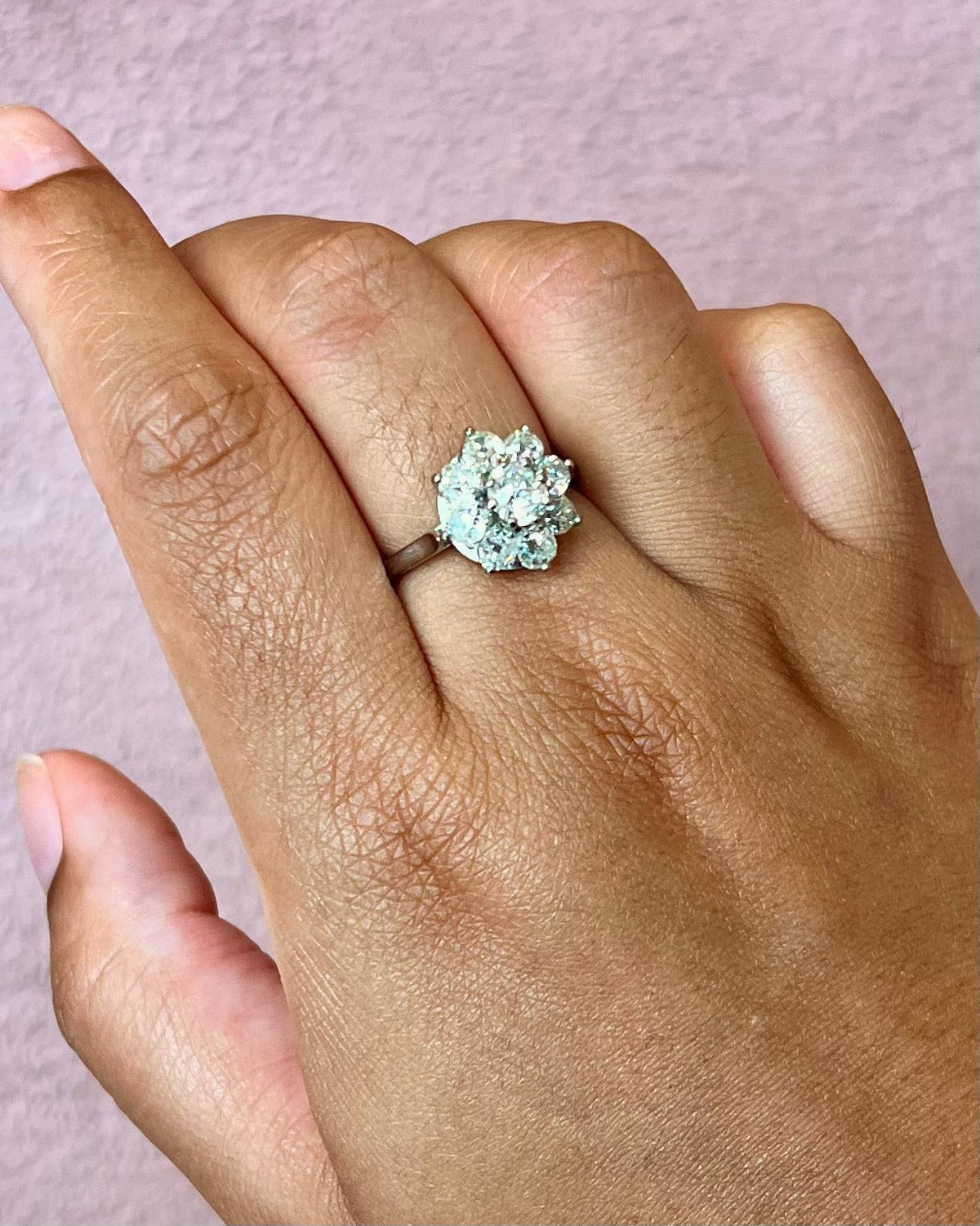 Bague Marguerite Diamants 2.70 carats 5.38g "Minerva" - Elliade Paris