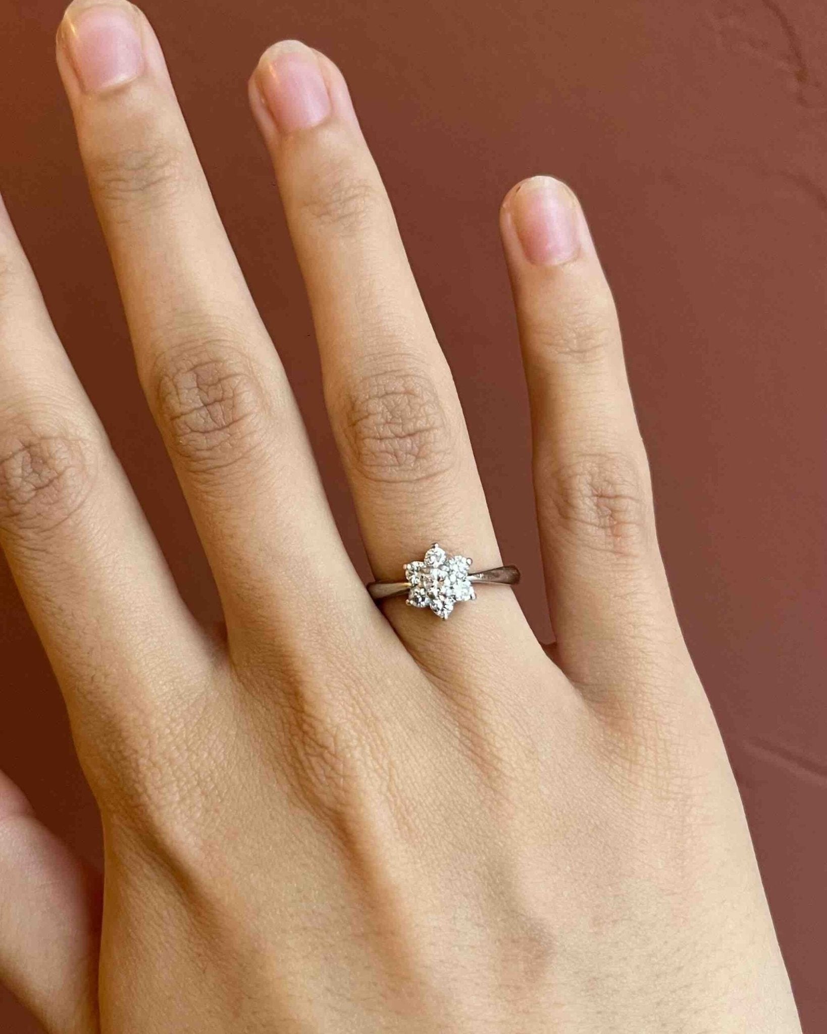 Bague marguerite Diamants "Anaé" - Elliade Paris