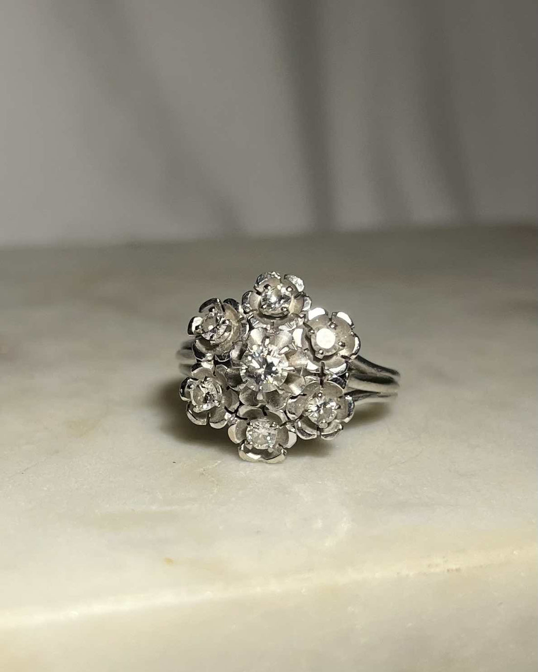 Bague Marguerite diamants &quot;Eva&quot; - Elliade Paris