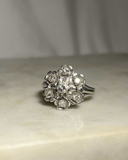 Bague Marguerite diamants &quot;Eva&quot; - Elliade Paris