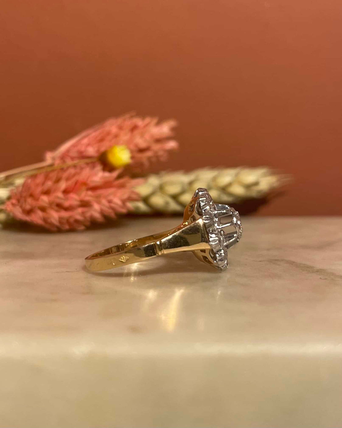 Bague Vintage Marguerite Diamants &quot;Mandana&quot;