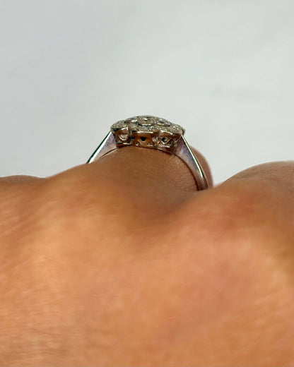 Bague Marguerite Diamants &quot;Jeanne&quot; - Elliade Paris