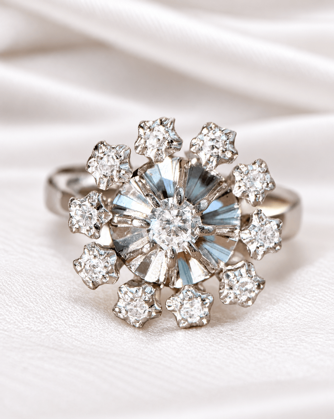 Bague Marguerite Diamants "Leonarde" - Elliade Paris