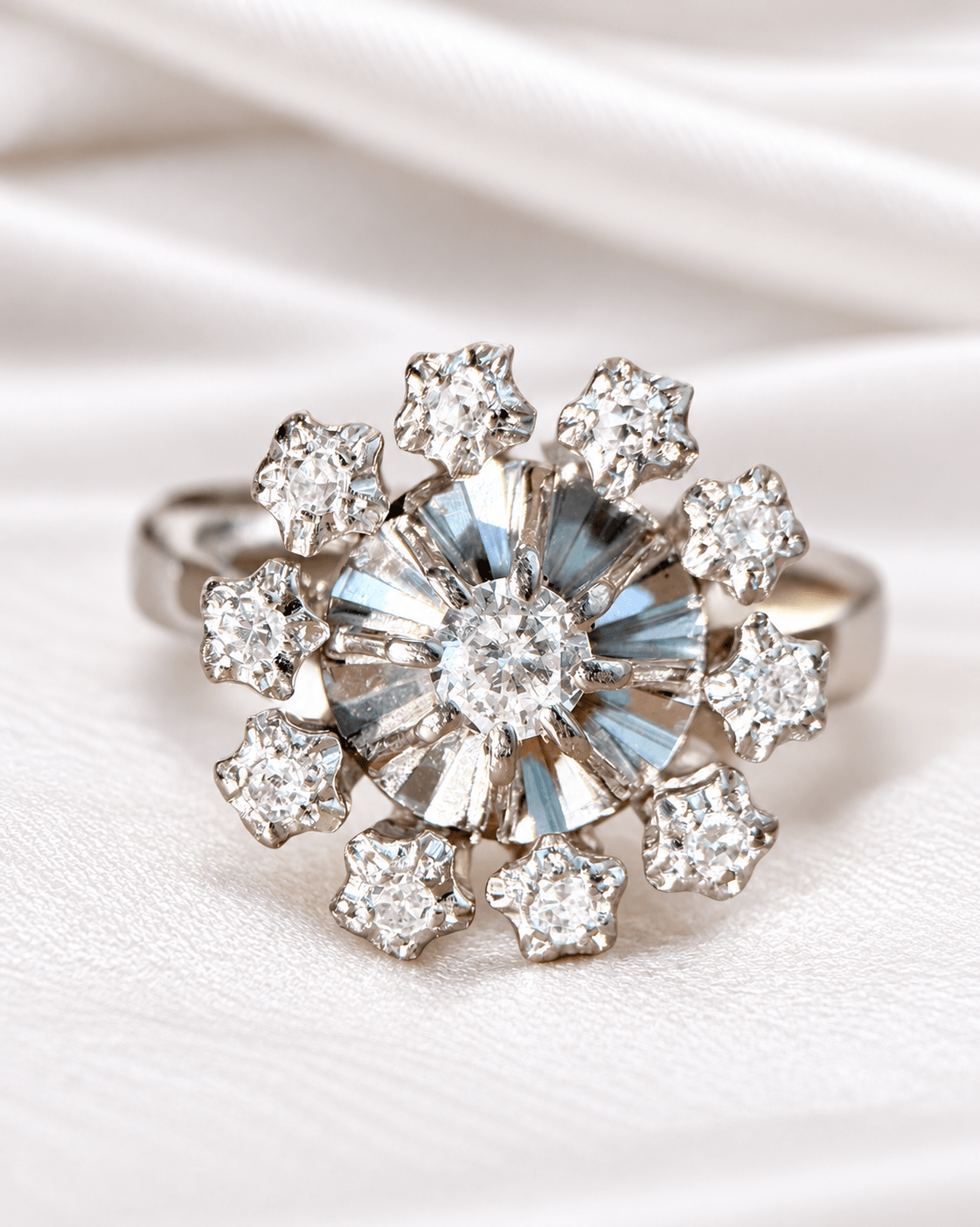 Bague Marguerite Diamants "Leonarde" - Elliade Paris