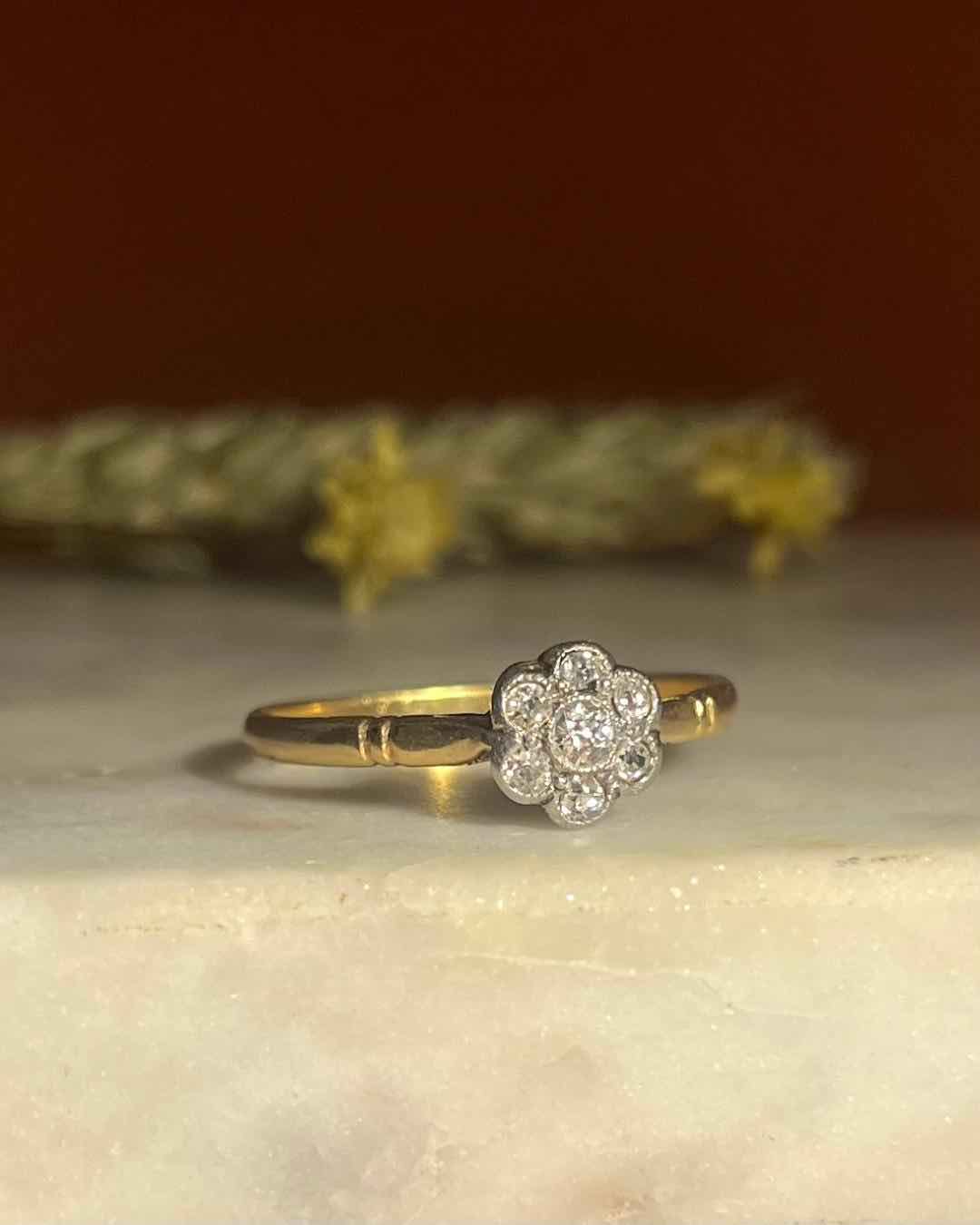 Bague Art-déco Diamants &quot;Manuela&quot;