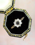 Bague Marguerite Diamants Noir & Blancs 0.39 carat "Liana" - Elliade Paris