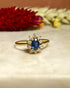 Bague Marguerite diamants & saphir "Loïna" - Elliade Paris
