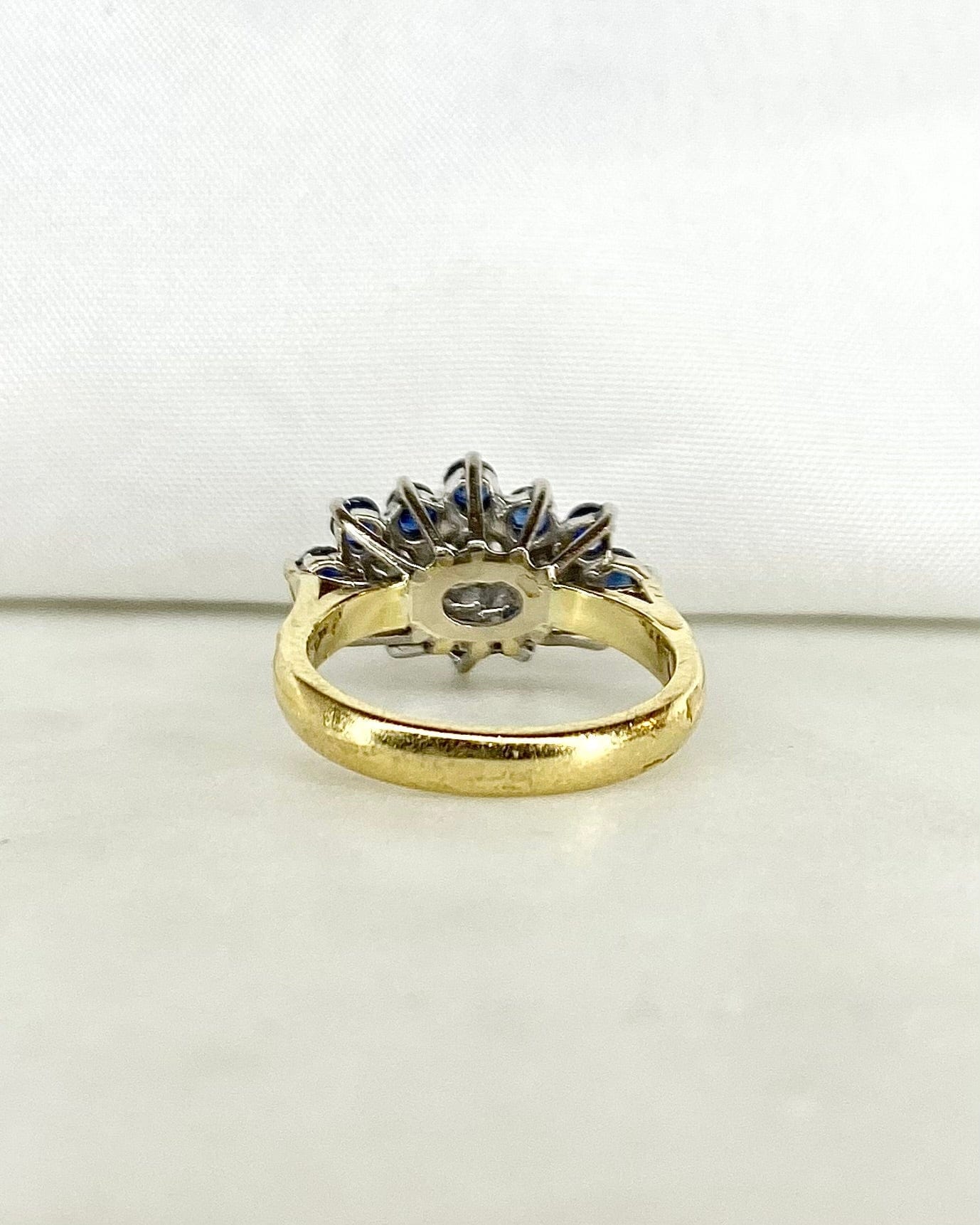 Bague Marguerite Diamants &amp; Saphirs "Giulia" - Elliade Paris