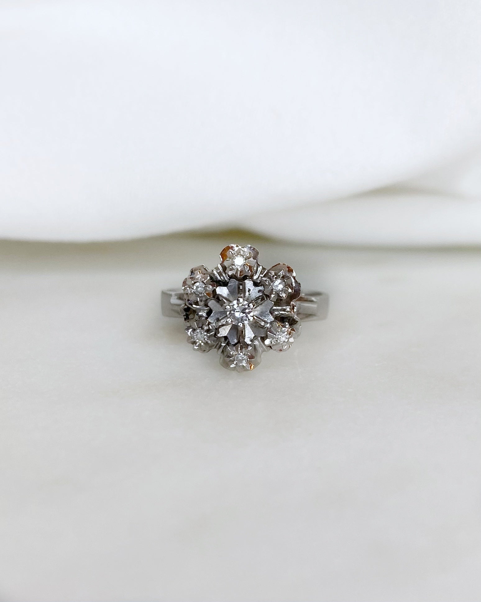 Bague Marguerite Diamants &quot;Ysia&quot; - Elliade Paris