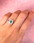Bague Marguerite Émeraude 0.42 carat & Diamants 0.30 carat "Dona" - Elliade Paris