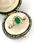 Bague Marguerite Émeraude 0.48 carat & Diamants 0.28 carat "Cassandre" - Elliade Paris