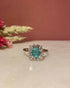 Bague Marguerite Émeraude 0.55 carat & Diamants "Ayla" - Elliade Paris