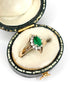 Bague Marguerite Émeraude 0.65 carat & Diamants "Iris" - Elliade Paris