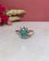 Bague Marguerite Émeraude 1 carat & Diamants "Myvie" - Elliade Paris