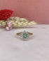Bague Marguerite Émeraude & 10 Diamants "Victoria" - Elliade Paris
