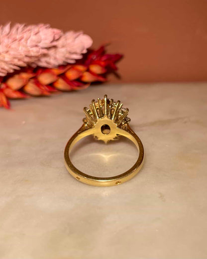Bague Marguerite Émeraude &amp; Diamants &quot;Aellys&quot; - Elliade Paris