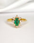 Bague Marguerite Émeraude & Diamants "Carla" - Elliade Paris