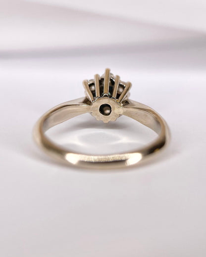 Bague Marguerite Émeraude &amp; Diamants "Elija" - Elliade Paris