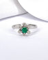 Bague Marguerite Émeraude & Diamants "Esma" - Elliade Paris