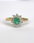 Bague Marguerite Émeraude & Diamants "Florie" - Elliade Paris