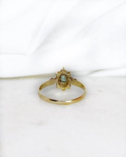 Bague Marguerite Émeraude &amp; Diamants &quot;Illéa&quot; - Elliade Paris