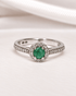 Bague Marguerite Émeraude & Diamants "Mahé" - Elliade Paris