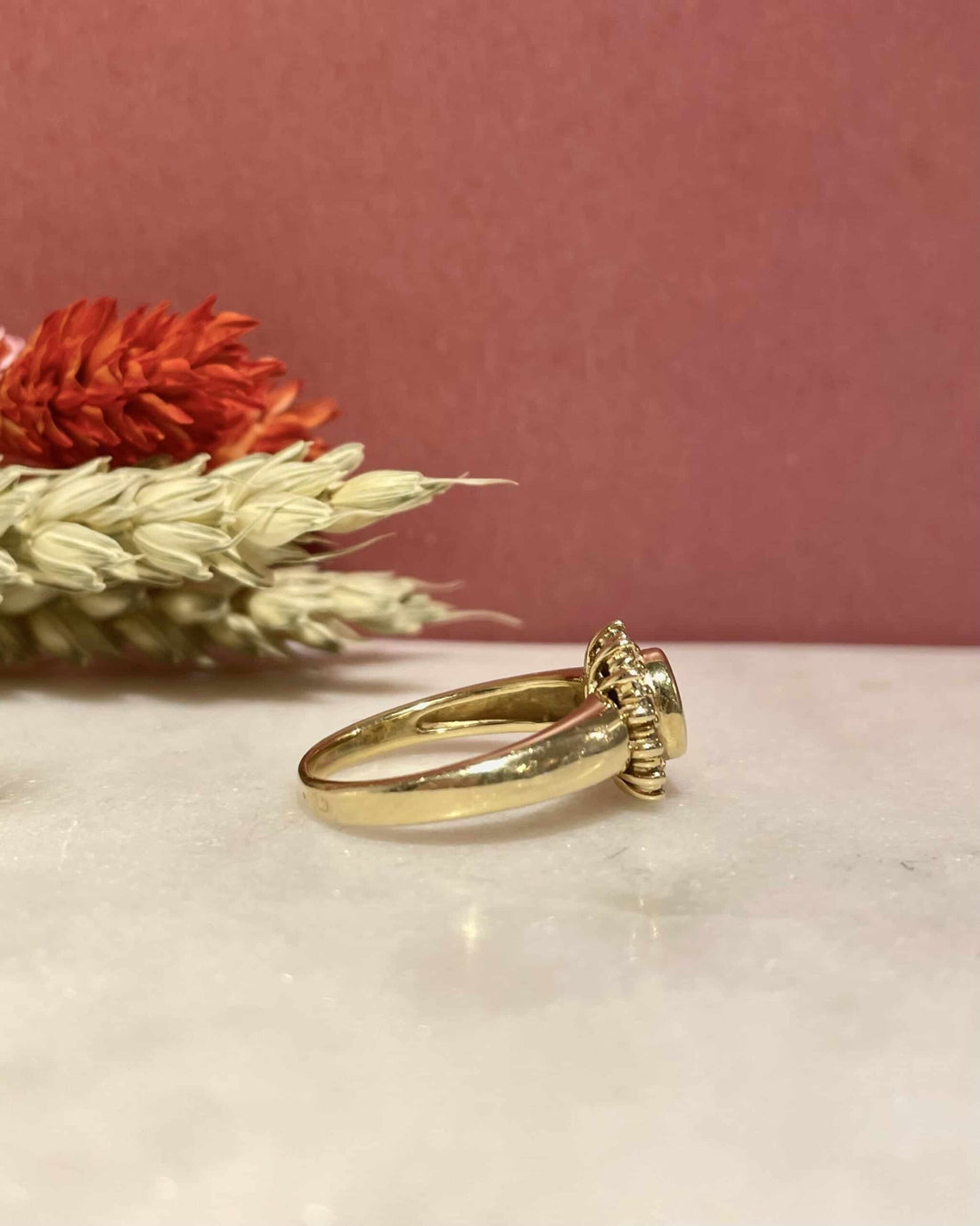 Bague Marguerite Émeraude &amp; Diamants &quot;Denise&quot;